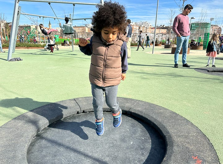 children playing in a park