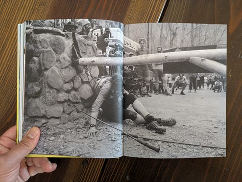 A few pages from inside This is Running by Raziq Rauf