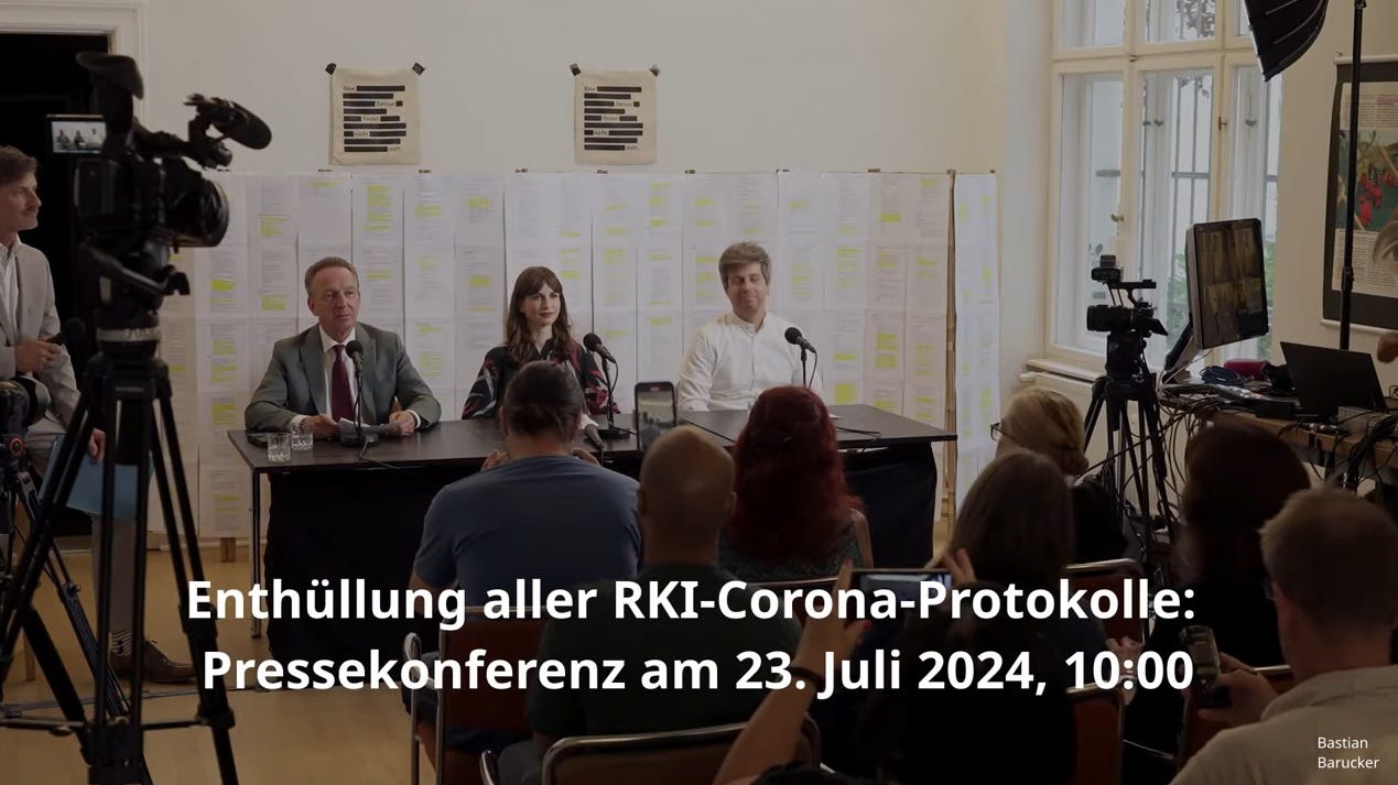 Enthüllung RKI-Protokolle Pressekonferenz Enthüllung RKI-Protokolle Pressekonferenz