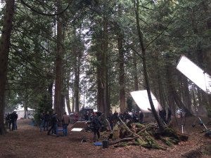 Director Eduardo Sanchez tweet - filming in the beautiful woods