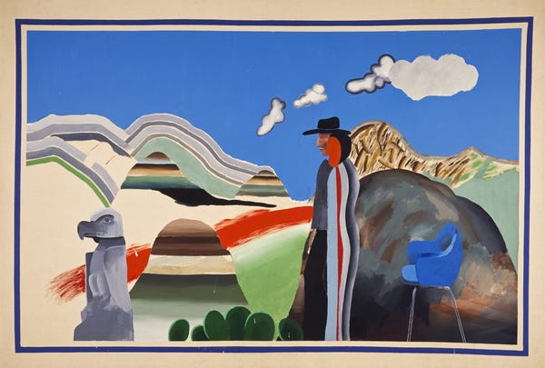 Rocky Mountains and Tired Indians by David Hockney | National Galleries of Scotland Rocky Mountains and Tired Indians by David Hockney | National Galleries of Scotland