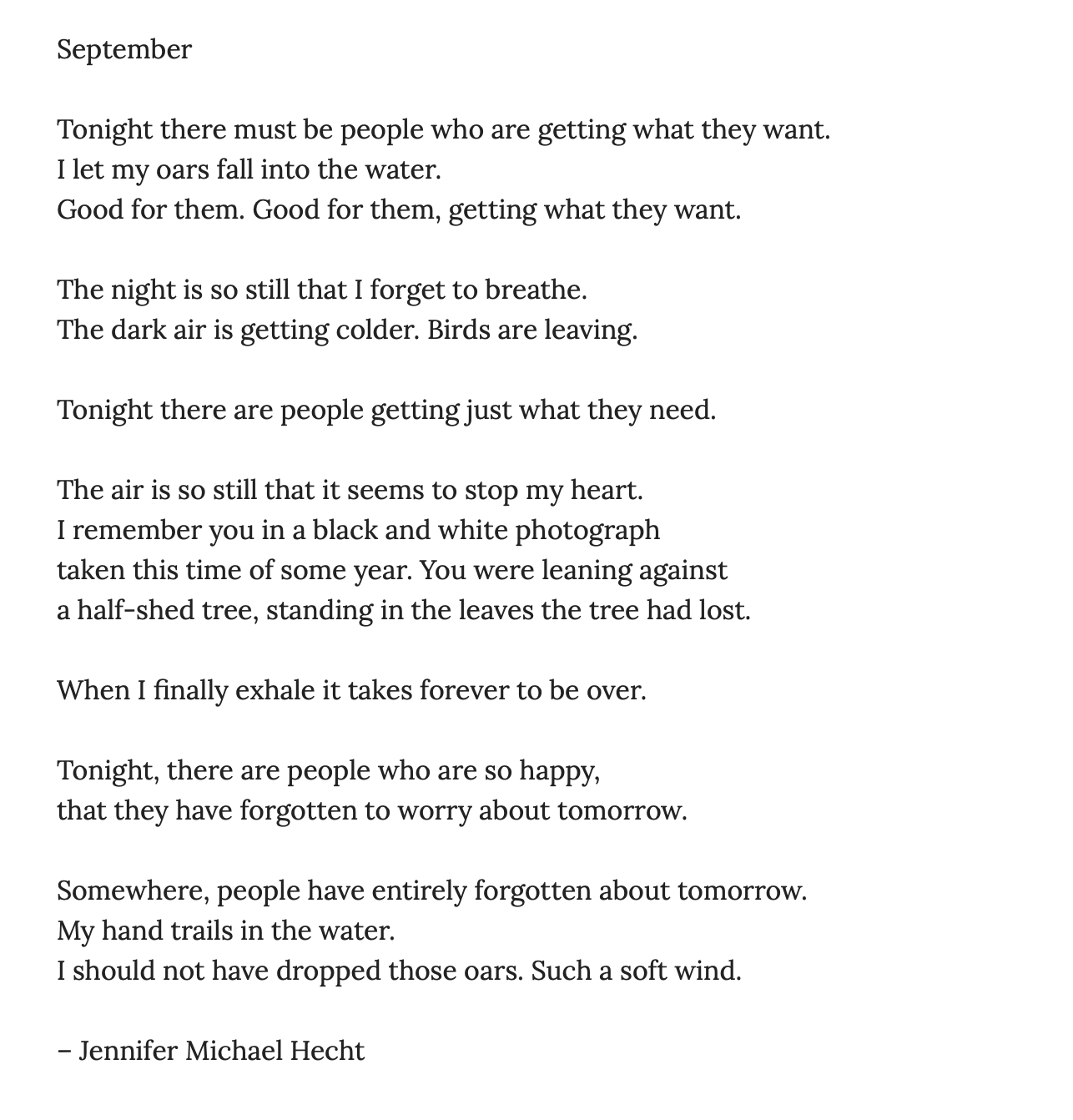 A page of a poem

Description automatically generated
