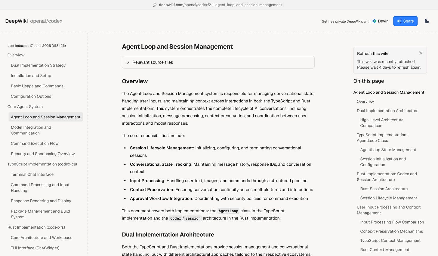 Deepwiki article on the OpenAI Codex Agent Loop Deepwiki article on the OpenAI Codex Agent Loop