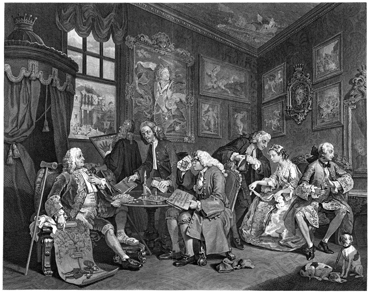 William Hogarth, Marriage A la Mode, 1743 William Hogarth, Marriage A la Mode, 1743