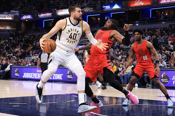 Portland Trail Blazers v Indiana Pacers Portland Trail Blazers v Indiana Pacers