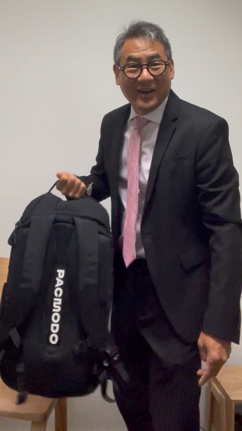Stephen Pao with Pacmodo Large PAC Stephen Pao with Pacmodo Large PAC