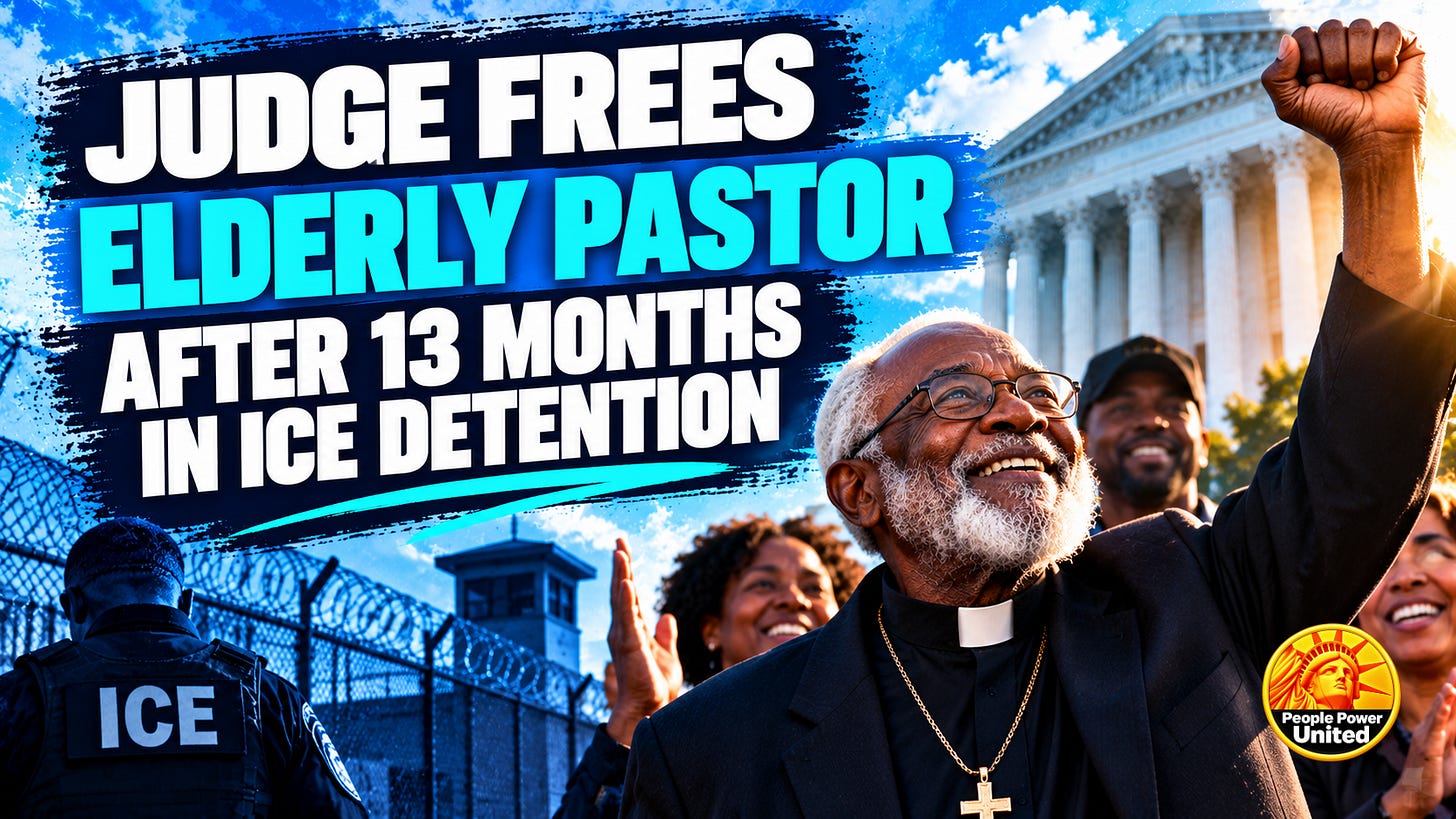 Judge frees elderly pastor after 13 months in ICE detention. Judge frees elderly pastor after 13 months in ICE detention.