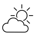 Partial sun outline