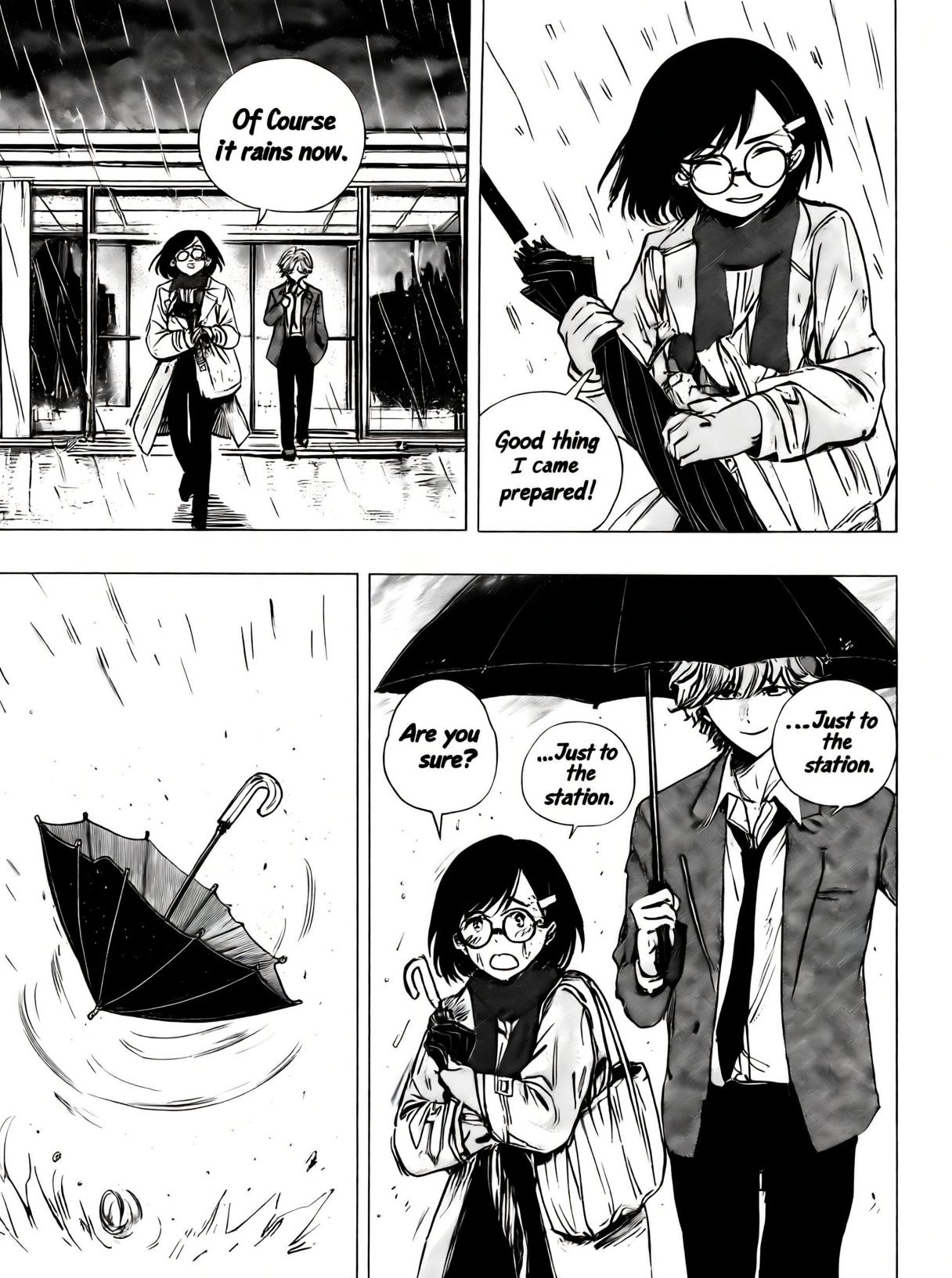 In panel 4, change the speech bubble from “You’re kidding” to “Are you sure?” In panel 4, change the speech bubble from “You’re kidding” to “Are you sure?”