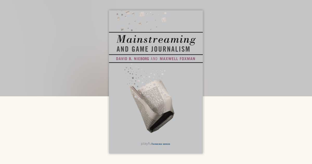 Capa do livro Mainstreaming and Game Journalism