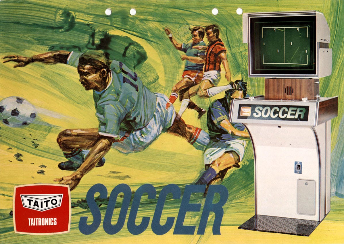 Soccer - Ramtek (Video Game, 1973) - EU | The Arcade Flyer Archive