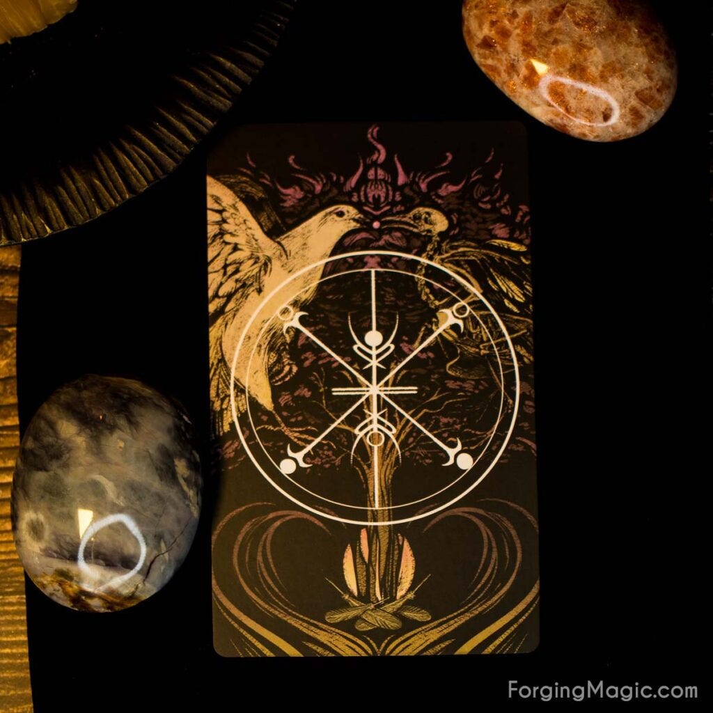 Nameless One Tarot Lovers Card
