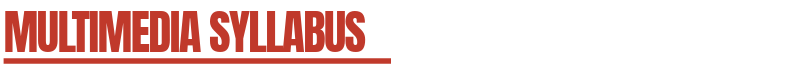 Multimedia Syllabus
