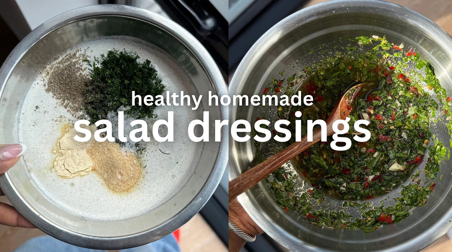 5 of my go-to salad dressing recipes! - by Shakayla Felice