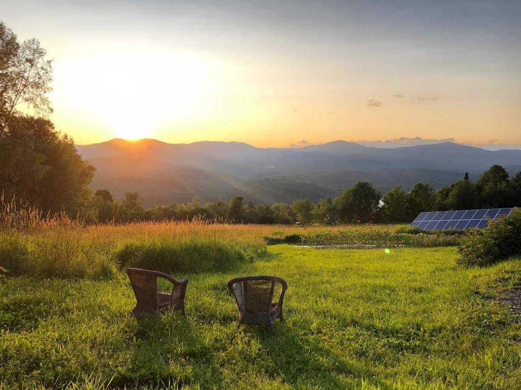 Good Heart Farmstead, view from the yurt