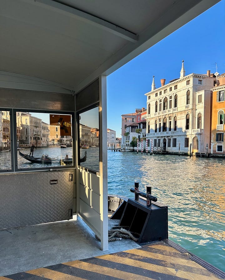 vaporetto stops on the Grand Canal