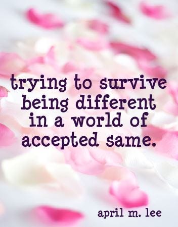 different in accepted same