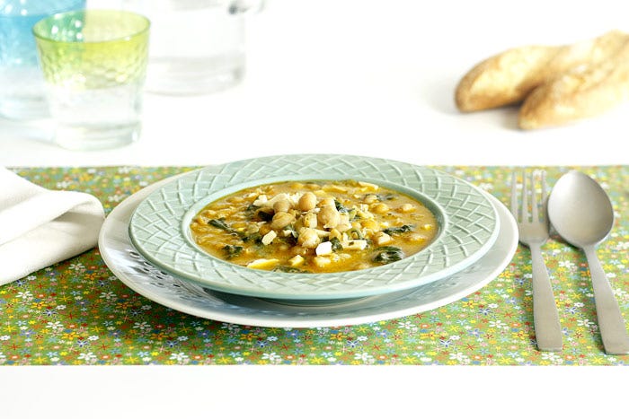 Potaje de garbanzos de vigilia. Receta para Crock Pot