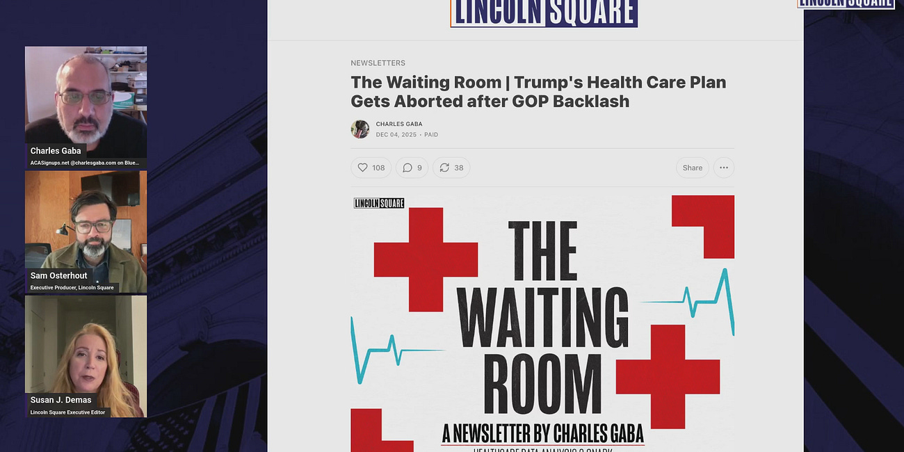 Will Congress Do ANYTHING on Health Care? | The Weekly Assignment with Susan Demas, Sam Osterhout, & Charles Gaba