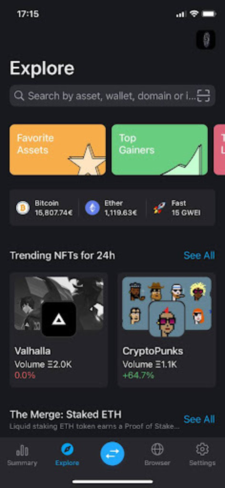Explore your NFTs directly in your wallet