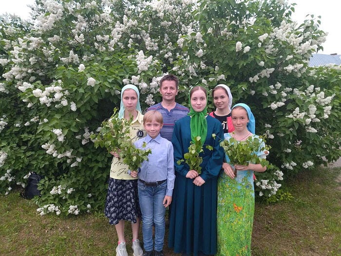 Oleg Vakhrushev with children