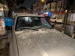 What the hail? 24th st mission just now ...