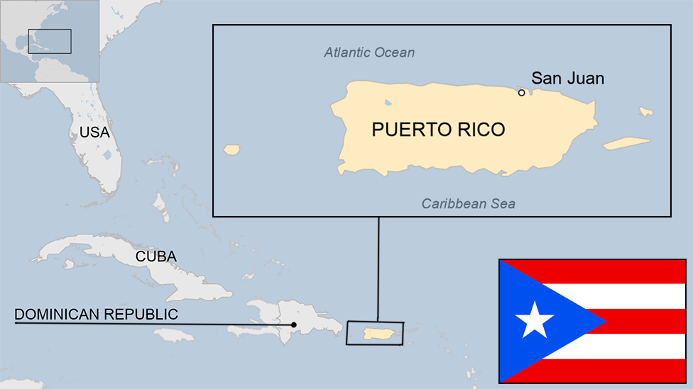 map of Puerto Rico map of Puerto Rico