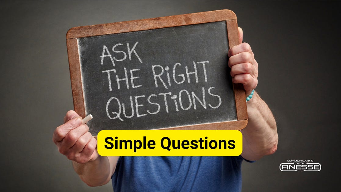 Simple questions are the best questions