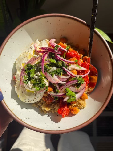 Harissa Tomato Chickpea Bowl