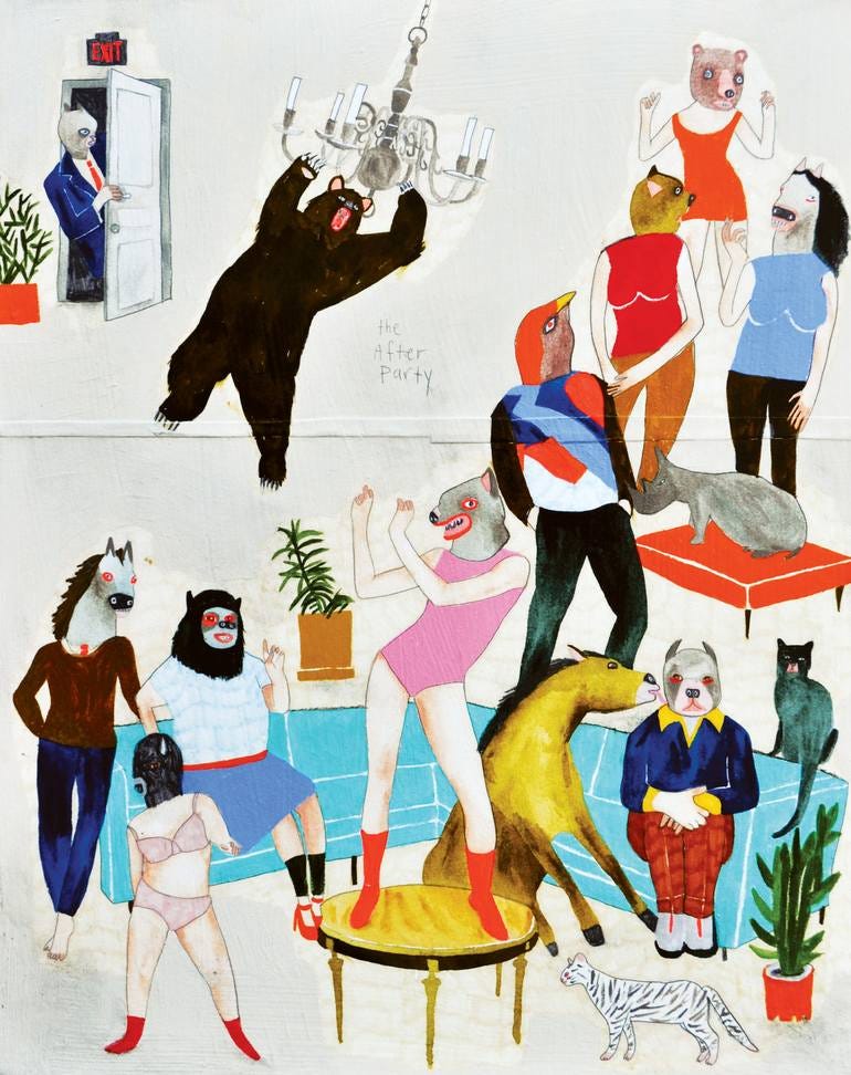 The After Party Painting by Kelly Puissegur | Saatchi Art The After Party Painting by Kelly Puissegur | Saatchi Art
