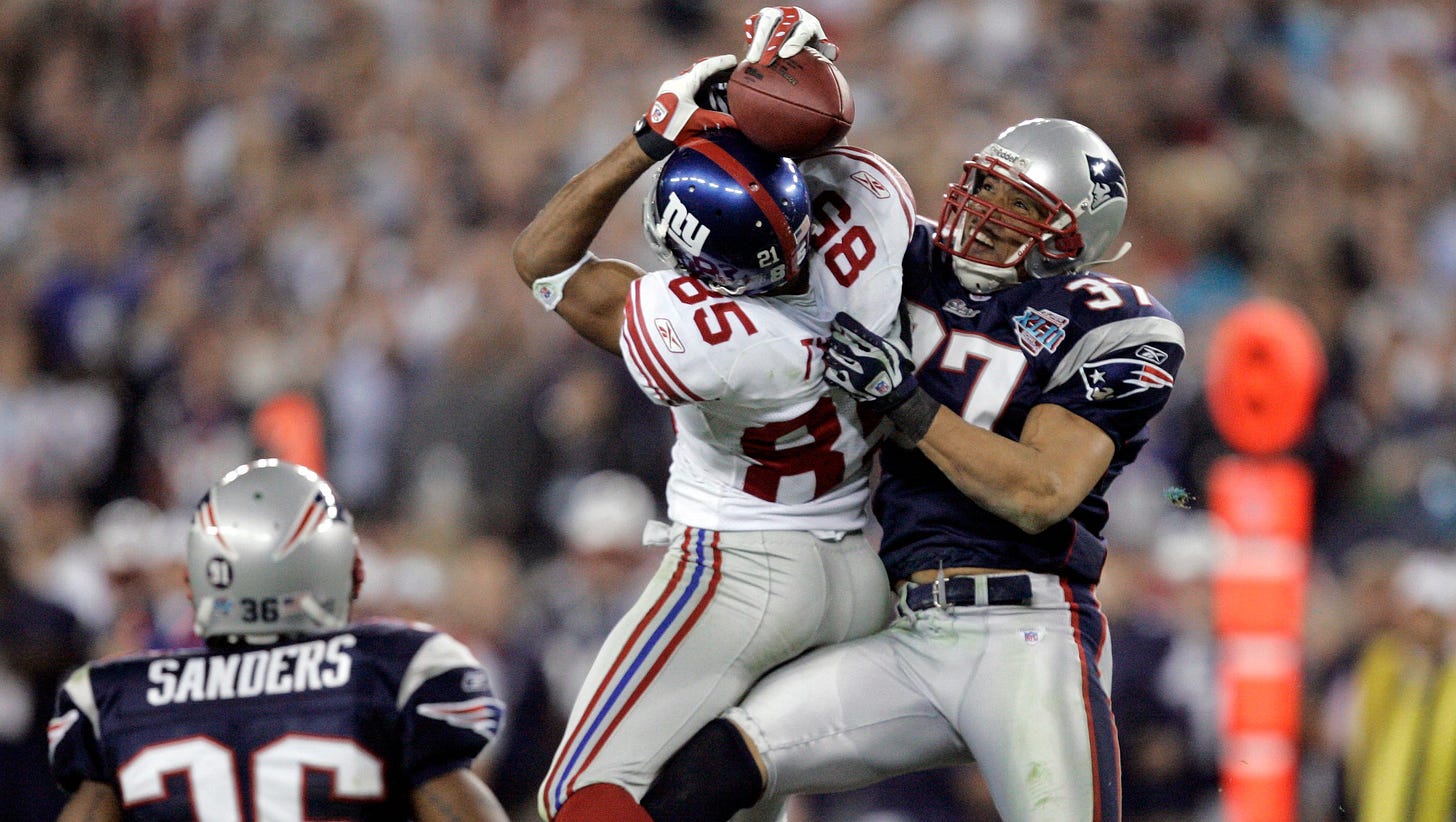 David Tyree's 'helmet catch' ended historic run for Patriots