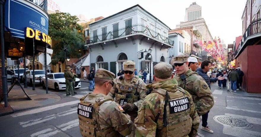 National Guard arrives in New Orleans for 1st New Year's since Bourbon  Street attack | WWNO