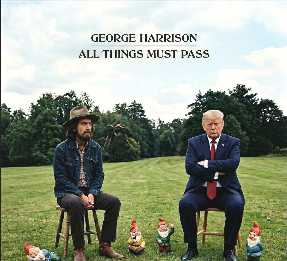 May be an image of text that says 'GEORGE HARRISON ALL THINGS MUST PASS'