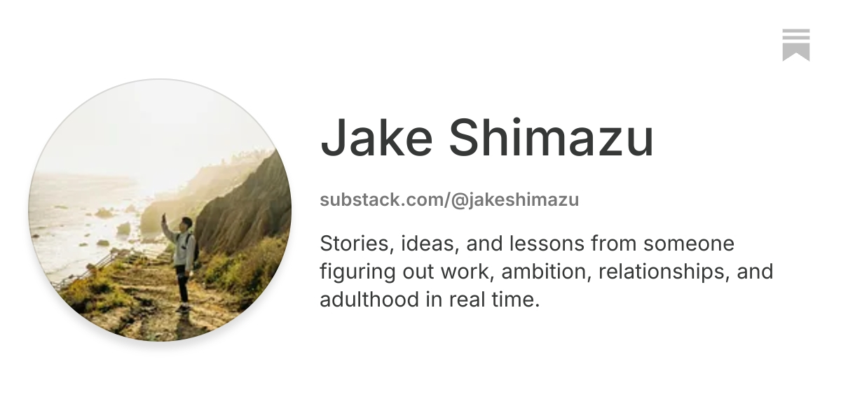 Jake Shimazu | Substack