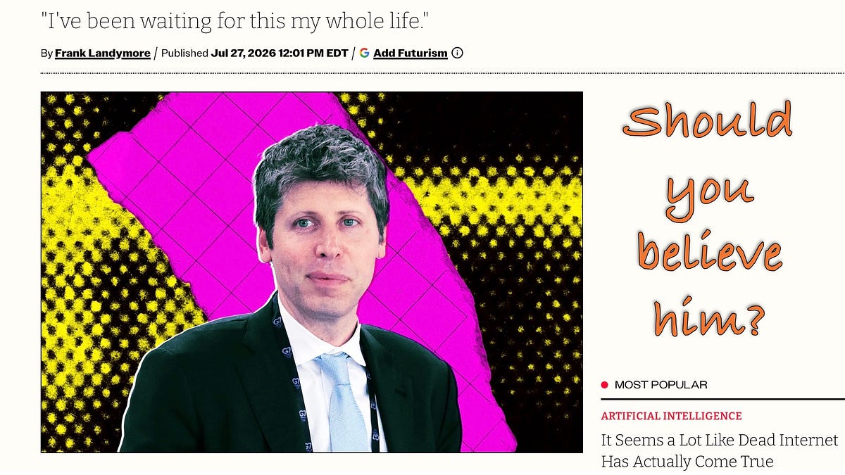 Sorry, Sam and Elon, we have not reached the Singularity