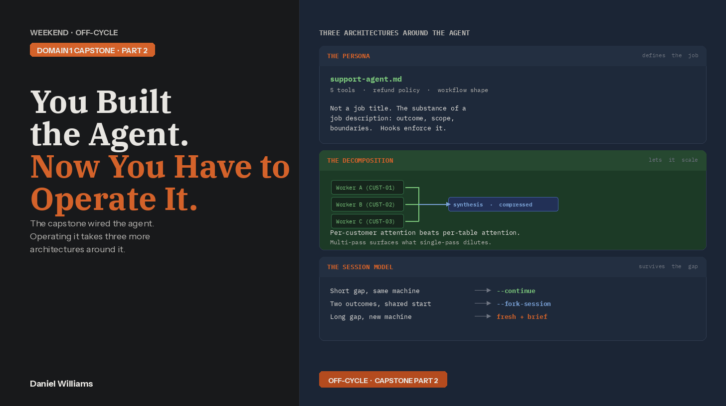 You Built the Agent. Don't Stop at Wiring. Agent Ops Is Next.