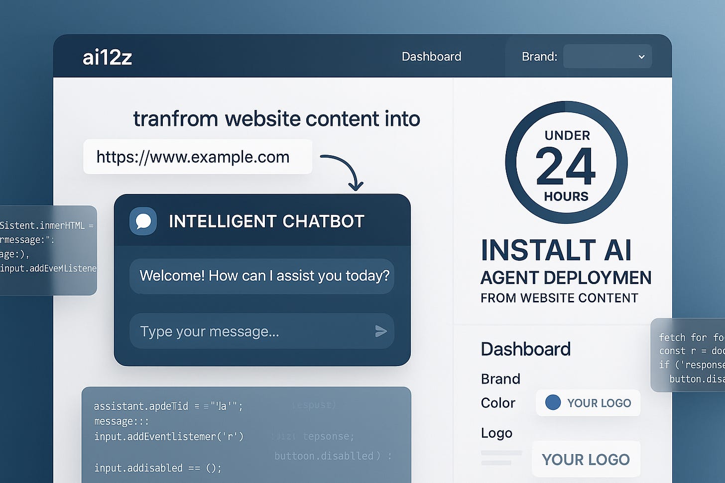 ai12z enables organizations to launch AI-powered chatbots from any website URL in under a day
