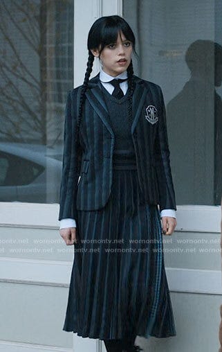 WornOnTV: Wednesday's school uniform on Wednesday | Jenna Ortega | Clothes  and Wardrobe from TV