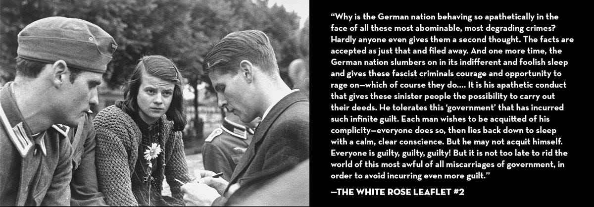 White Rose Leaflet #2 Quote