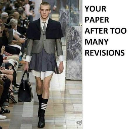 Your Paper after too many revisions