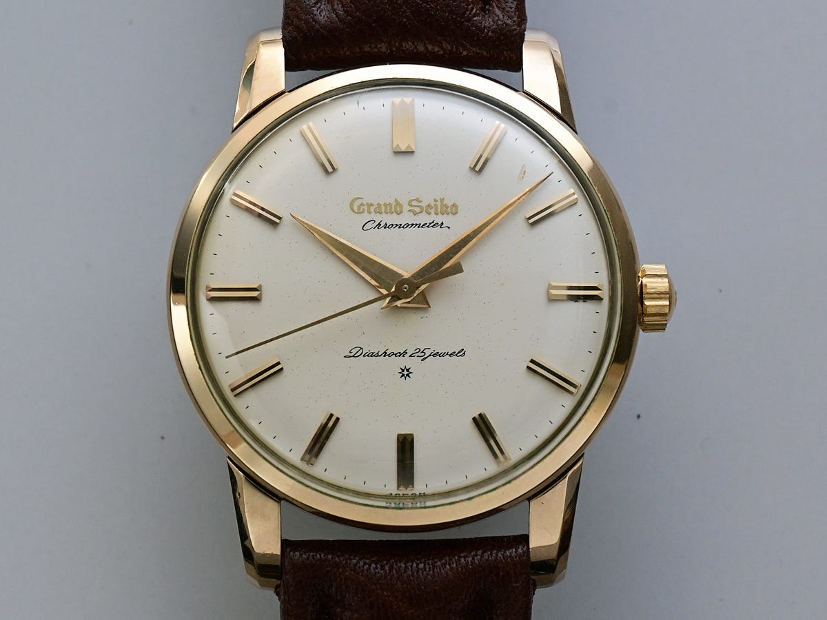 【稼動品】 グランドセイコー ファーストモデル 手巻 クロノメーター アップライドロゴ SD文字盤 J14070E Grand Seiko Chronometer