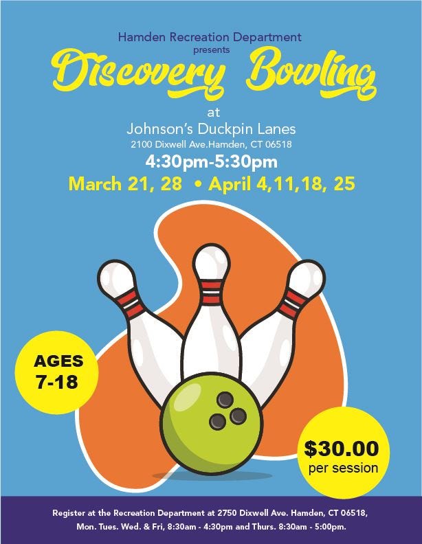 mar 21 to april 25 bowling