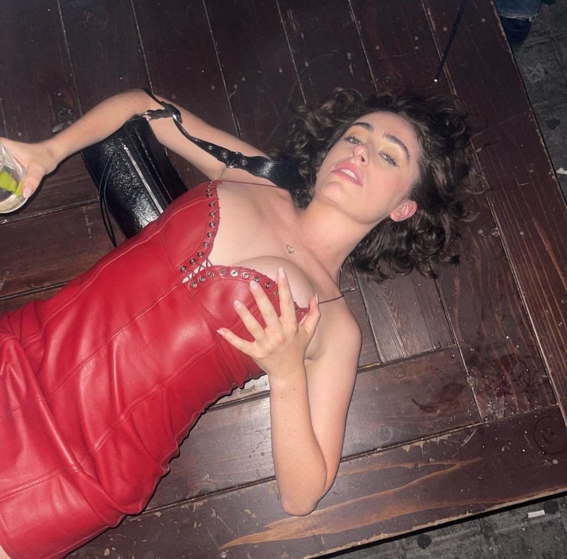 eleanor on X: "i know i have no real friends bc if i fell on the floor like  this none of them would snap a pic of me looking hedonistic and effortless.