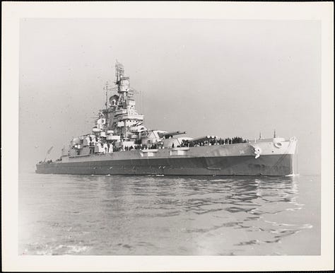 six ships that Medal of Honor Recipient Donald K. Ross served on before the start of the second world war.