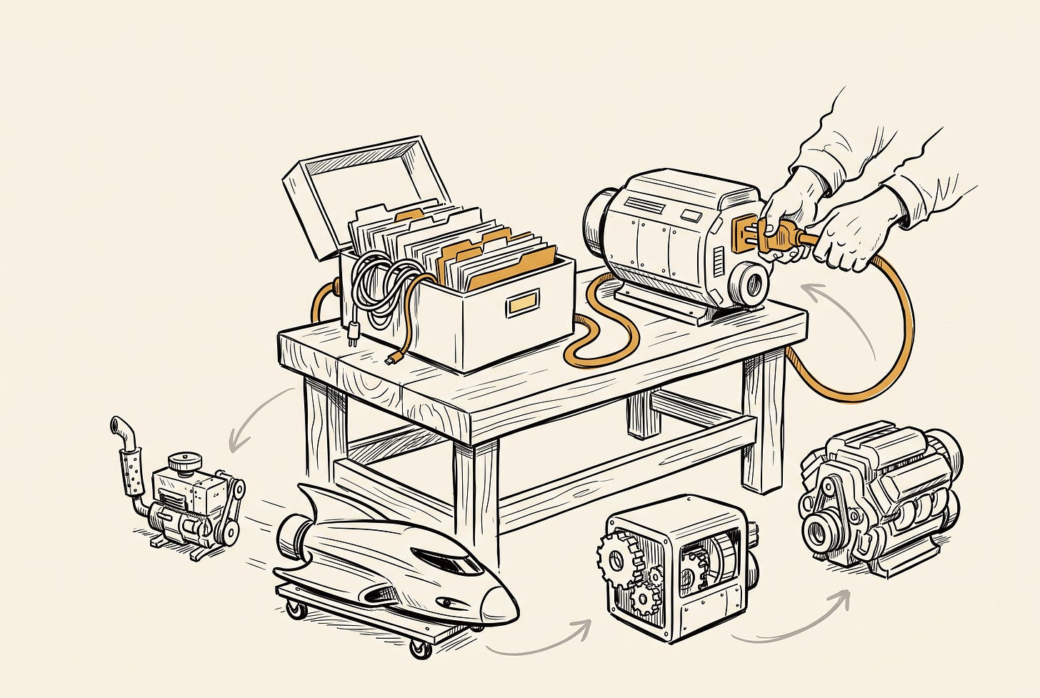 Swappable engines plugging into one owned box of context Swappable engines plugging into one owned box of context