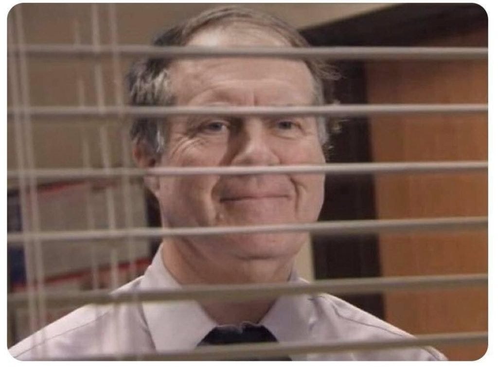 bill belichick meme office