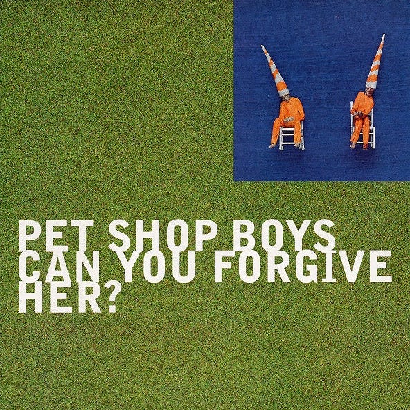 Pet Shop Boys "Can You Forgive Her?" single art Pet Shop Boys "Can You Forgive Her?" single art