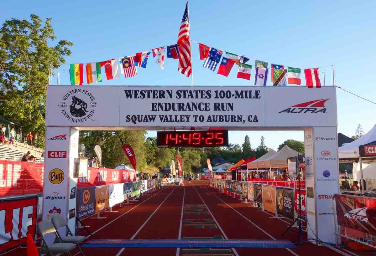 Western States 100 finish line Western States 100 finish line