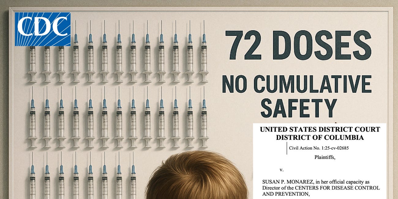 BREAKING: CDC Sued for Pushing Illegal 72-Dose Childhood Vaccine Schedule