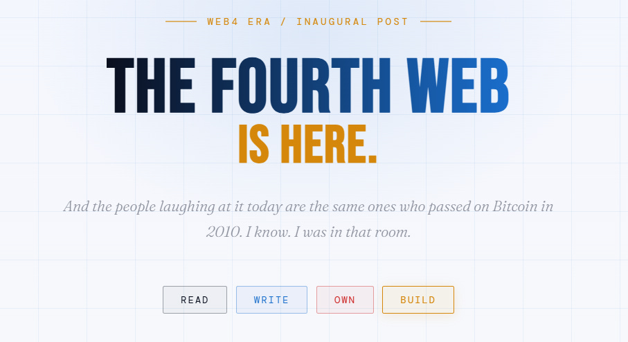 The Fourth Web Is Here. The People Laughing at It Today Are the Same ...